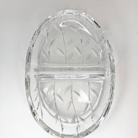 Royal Doulton Crystal Park Place Divided Relish Dish - Picture 2 of 3